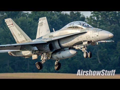 Military Aircraft Arrivals - Part 1/2 - Airshow London 2021