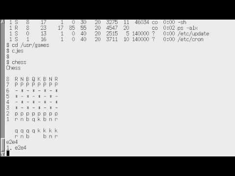 Unix version 7 Running on PDP-11/45 via simh