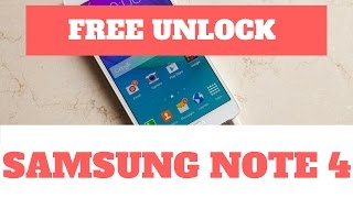 Unlock samsung note 4 free - unlock samsung galaxy note free (note 3, 4, 5 & 7)