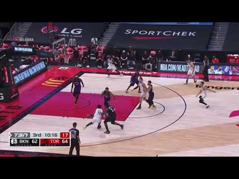 OG Anunoby Gets The Block On Kyrie Irving And Then Gets A Huge DUNK On Joe Harris!