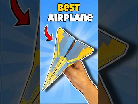 How to Make a Best Paper Airplane Tutorial | Easy Paper Plane 🤩#shorts