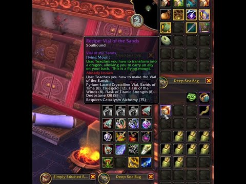 WoW Recipe: Vial of the Sands