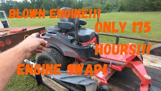 I Bought A Zero Turn With A Blown Engine Lets Fix It!
