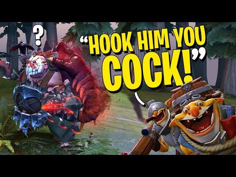 "HOOK HIM YOU COCK!" - Techies DotA 2 Funny Moments