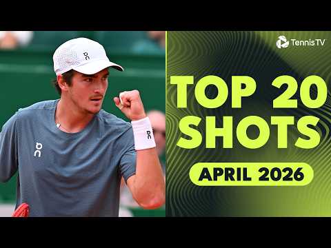 Insane Fonseca Forehand, Zverev Tweener,  & More 🔥 | Top 20 Shots April 2026
