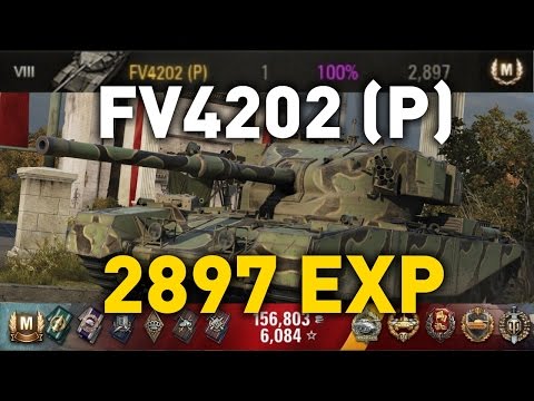 World of Tanks || FV4202 (P) - 2897 EXP...