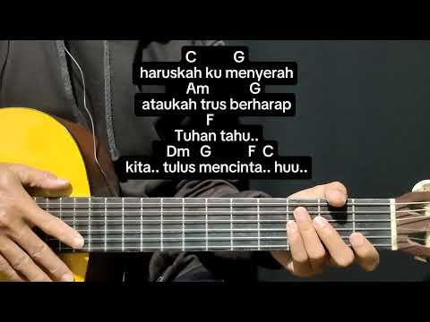 Tutorial Chord Gitar Mudah TUHAN TAHU KITA SALING CINTA - FAJAR NOOR