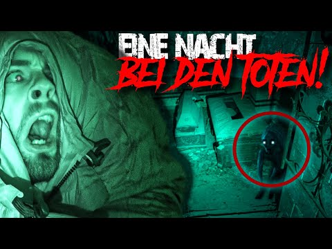 SOLO OVERNIGHT + GHOST HUNT in the abandoned MAUSOLEUM😱