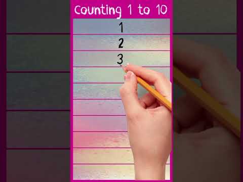 Counting 1 to 10, numbers 1 to 10, #numbers #counting #ginti #ytshorts  #countingkingdom