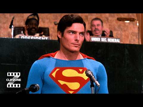 Superman IV: The Quest For Peace | Superman Addresses The Nation | ClipZone: Heroes & Villains
