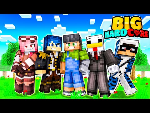 ENTRO NELLA BIG HARDCORE DEGLI YOUTUBER E STO PER VINCERE LA SERIE!!😱 - MINECRAFT ITA