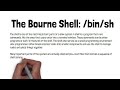 Bourne Shell: /bin/bash Introduction | Linux Command Line | #linux #bouren