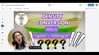 Why is 1g/cm3 = 1000 kg/m3 Density Conversion [PHYSICS ROX ~ MS HOO EXPLAINS]