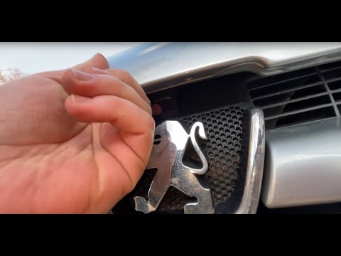 Opening and closing the Peugeot 206 car hood (radiator hood) instructions