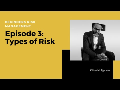 Beginners Risk Management  Episode 3 - Types of Risk
