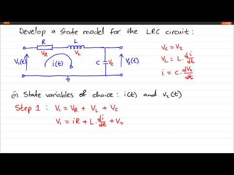 Example: state space model of an RLC circuit (part 2)