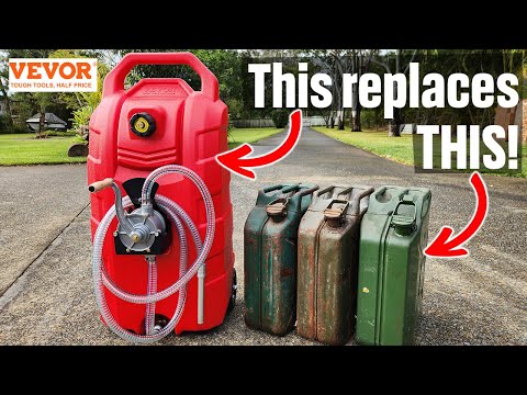 Vevor 60L Fuel Caddy Review: 7.8 L/Min Hand Pump – Petrol & Diesel Storage
