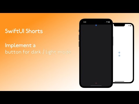 Xcode: Implement a button to switch between light and dark mode - SwiftUI