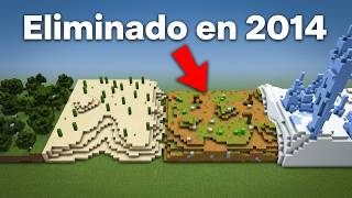 BIOMAS ELIMINADOS DE MINECRAFT POR MOJANG