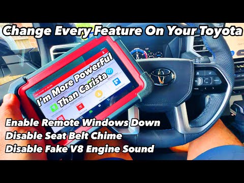 Enable Remote Windows Down - Disable Seat Belt Chime - Disable Fake V8 Engine Toyota  Tundra Sequoia