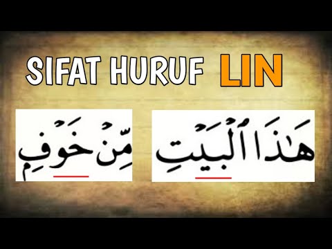 SIFAT HURUF LIN | BELAJAR TAJWID AL-QURAN