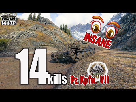 Pz.Kpfw. VII: Insane 14 KILLS as TIER 10