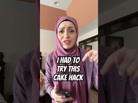 I had to try this cake hack