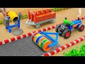 DIY Mini Tractor Concrete Mixer Road Roller Build Strong Concrete Road Amazing Science Project