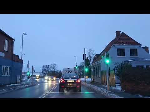 Driving in my car in Vordingborg in Denmark. 4K 2160p. 05/02-2026