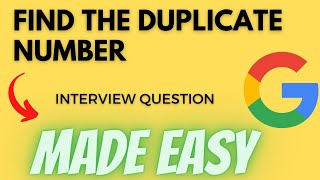 YouTube video 'Find the Duplicate Number - Leetcode 287 - Python'