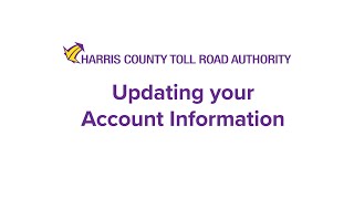 How to Update Your Account Information on Your EZ TAG Account