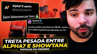 🚨 SHOWTANA REBATEU A DESMENTIDA DA ALPHA7? MINERVA REAGE A TRETA DO TWITTER