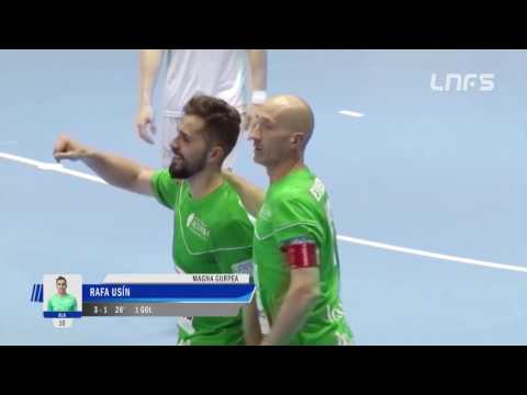 Gol Rafa Usín (3-1) en el Magna Gurpea - Santiago Futsal. 1Div, J26