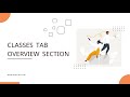 Edclub Overview Of The Classes Tab