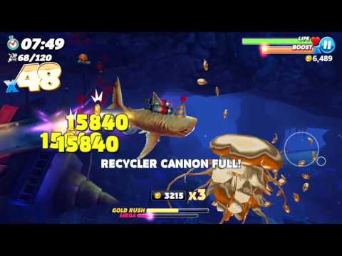 MEGA RUSH IN HARBOR MAP ! - Hungry Shark World