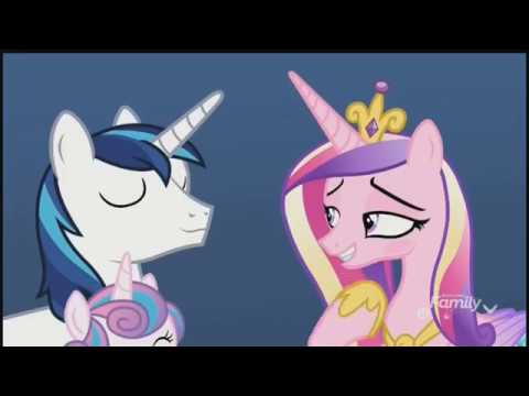 Princess Cadance and Prince Shining Armor flirting