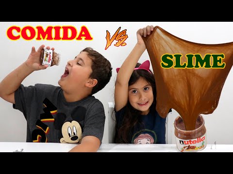 REAL VS SLIME - REAL VS  FOOD