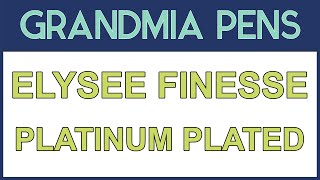 ELYSEE FINESSE PLATINUM PLATED FOUNTAIN PEN