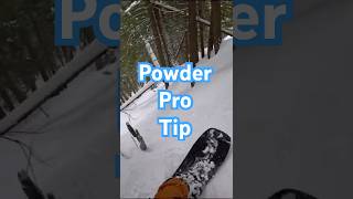 How to ride powder / Snowboarding Pro Tip / Full video on powder technique in the link!