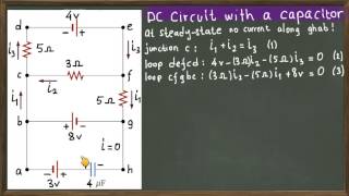 preview picture of video 'Problem Solving-DC Circuit with a capacitor'