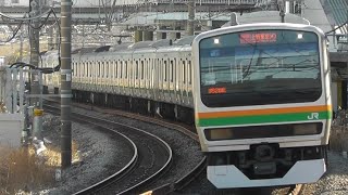 E231系1000番台上野東京ライン 車窓＋走行音【熱海～東京】