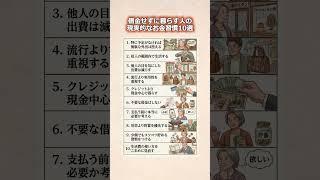 借金せずに暮らす人の現実的なお金習慣10選                                        #シニアライフ #老後の暮らし #老後資金 #老後貯金