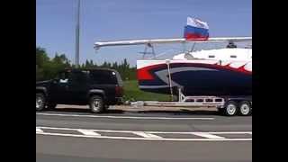 preview picture of video 'Въезд в республику Беларусь яхты Барракуды'