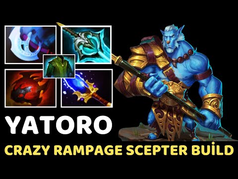 YATORO [Phantom Lancer] Crazy Rampage Scepter Build 7.34 Dota 2