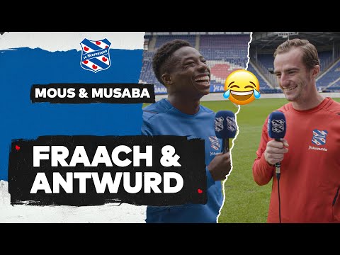 🎙 Fraach & Antwurd | Mous & Musaba | 'Ik was vroeger verdediger, dus pas maar op!'😆