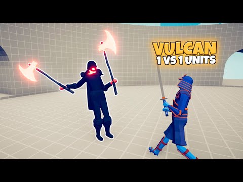 VULCAN 1 vs 1 EVERY UNIT | TABS Modded Gameplay