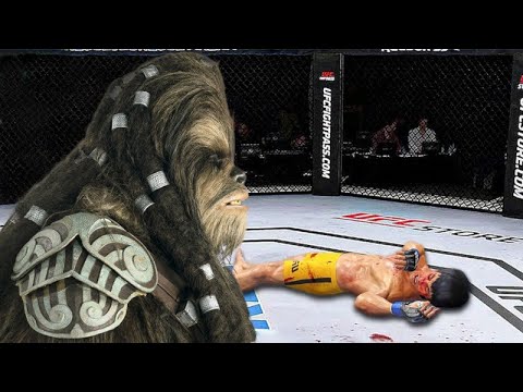 Bruce Lee vs. Chewbacca - EA Sports UFC 4 - Epic Fight 🔥🐲