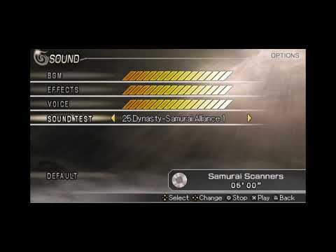 Warriors orochi ost Samurai scanners extended