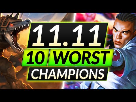 10 WORST Champions You Think Are Good that are ACTUALLY TRASH - Patch 11.11 - LoL Guide