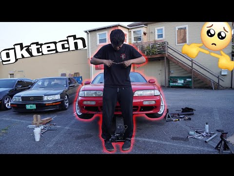 S14 GKTECH ANGLE KIT INSTALL!!